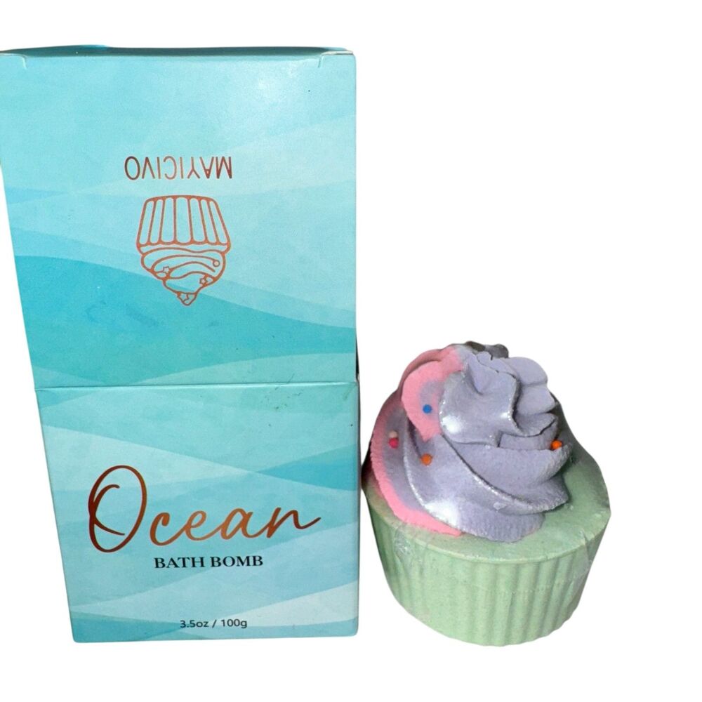 Mayicivo Ocean Bath‎ Bomb Cupcake Colorful New Sealed